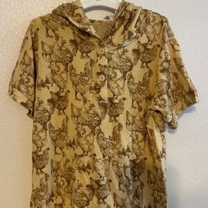 Kate Quinn 6y chicken shirt with hood